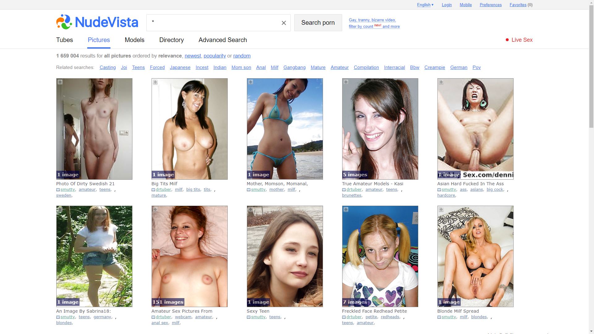 amateur picture search engine
